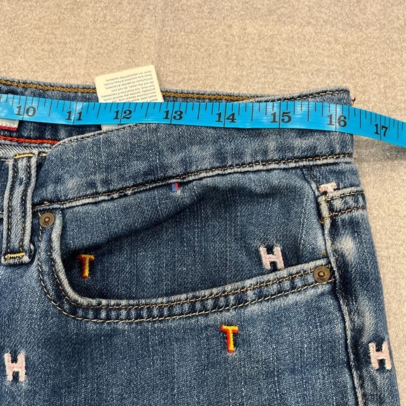 [US6/Inseam26]VTG Tommy Hilfigure Letter Embroidered Boyfriend Copain Jeans - Picture 8 of 10